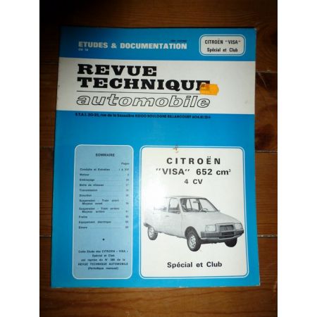 Visa 4cv 652cc Revue Technique Citroen