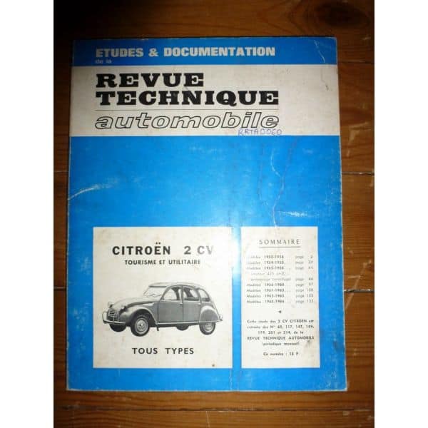 2CV Revue Technique Citroen