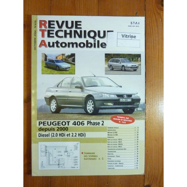 406 Ph 2 00- Revue Technique Peugeot