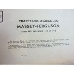 MF165 MF178 Revue Technique Agricole Massey Ferguson