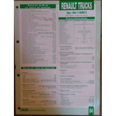 DXi 11 Euro 5 Fiche Technique Rvi