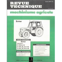 Z 4712 5711 6711 Revue Technique Agricole Zetor