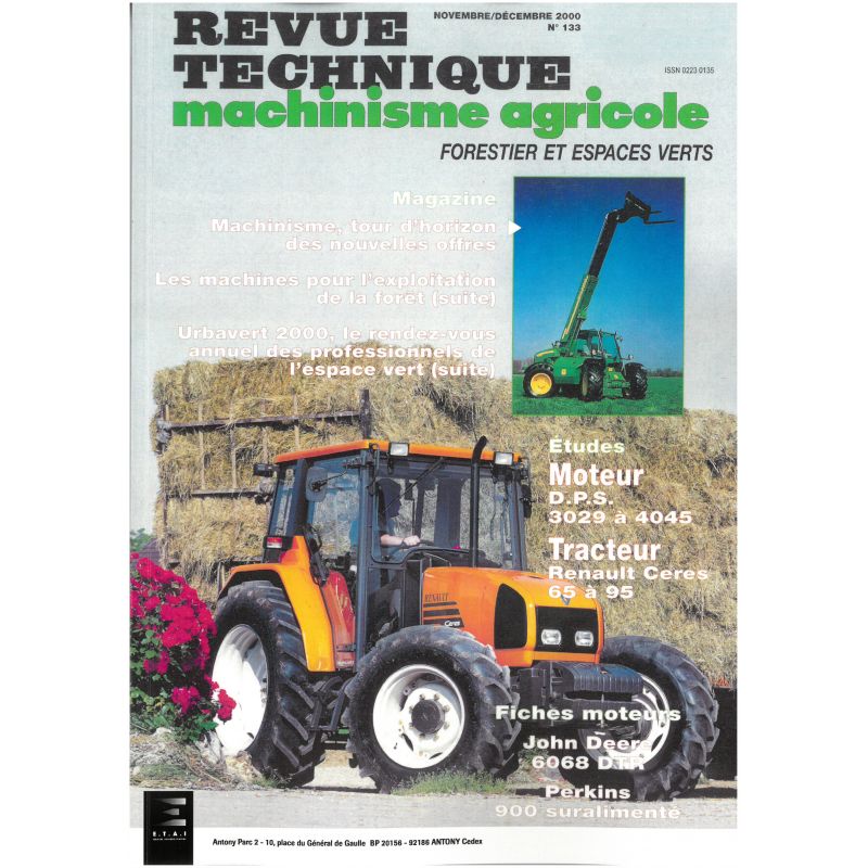 Ceres 65 a 95  Revue Technique Agricole Renault