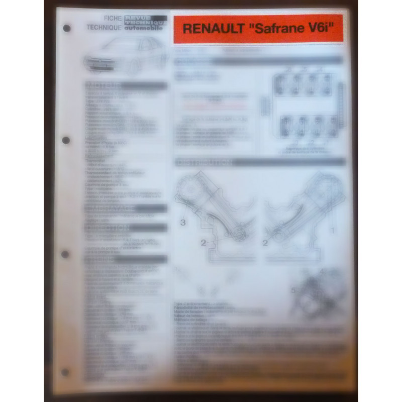 RENAULT SAFRANE V6i

Type : B54405 - Z7X-722

Ref : FTRTA-REN-SAF-V6I