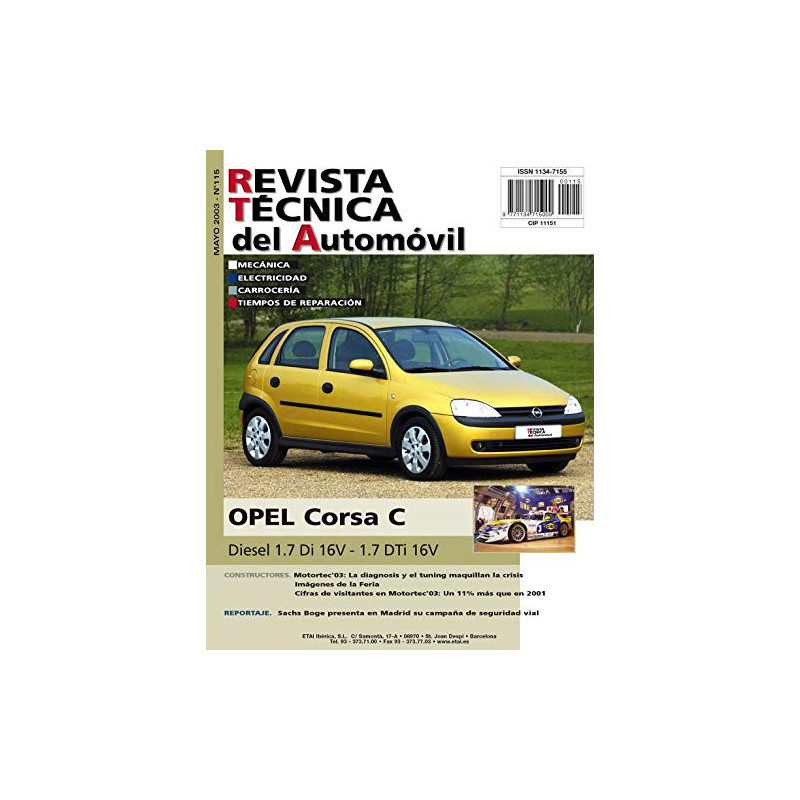 CORSA III Diesel 00-03 - Revue Technique OPEL Espagnol