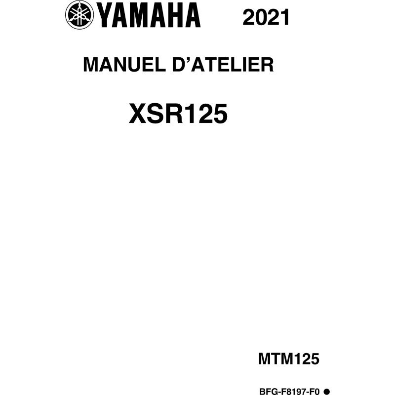 XSR 125 21-24 - Manuel cles USB YAMAHA