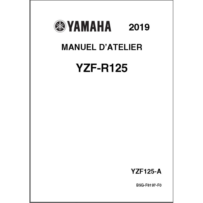 YZF-R125 19-20 - Manuel cles USB YAMAHA Fr