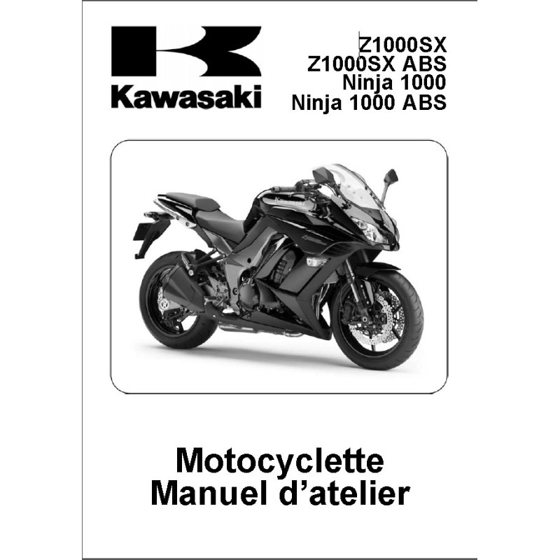 manuel d'atelier KAWASAKI  Z1000 SX de 2011 à 2013 Z1000SX