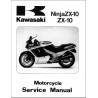 manuel d'atelier KAWASAKI  NINJA ZX-10  de 1988 à 1990