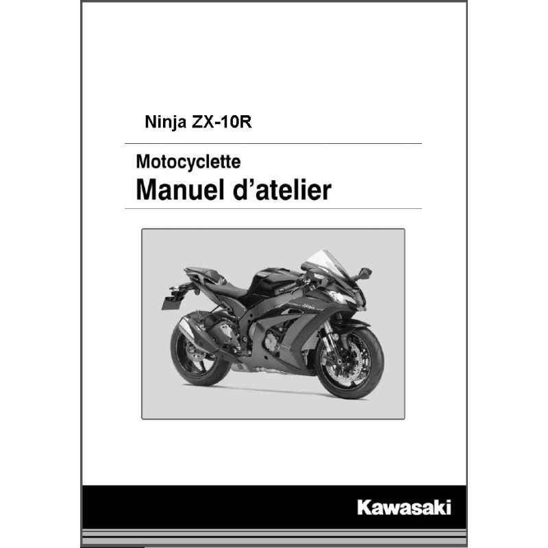 manuel d'atelier KAWASAKI  NINJA ZX-10R de 2018 (modèle ZX1002CJ)