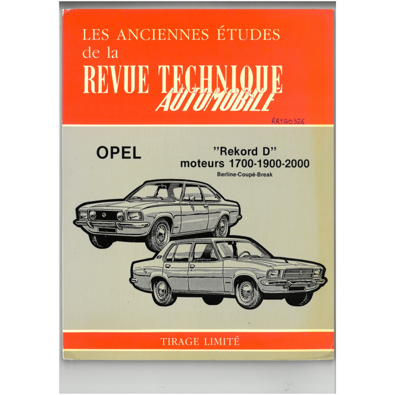 Rekord II D - Revue Technique Opel