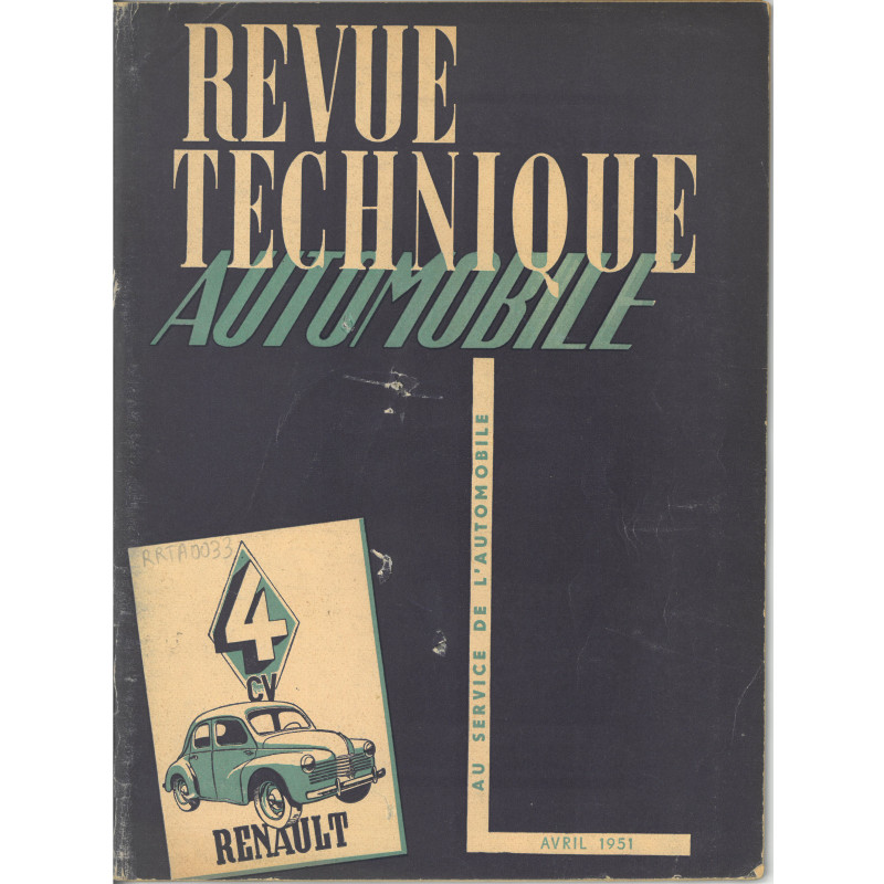 4CV - Revue Technique Renault