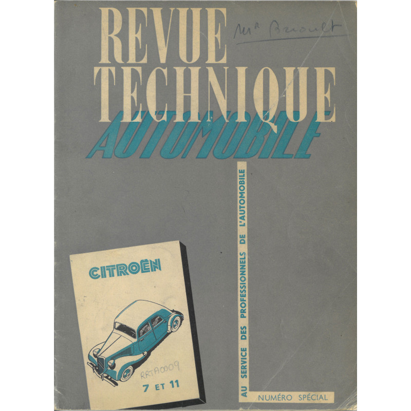 Traction AV 7 11 - Revue Technique Citroen