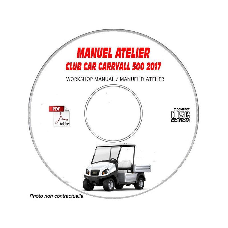 CARRYALL 500 2017 - Manuel Atelier CDROM CLUB CAR Anglais