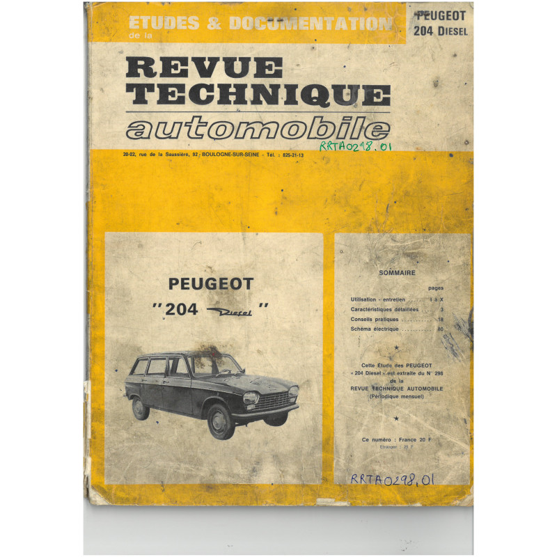 copy of 204 Die Revue Technique Peugeot