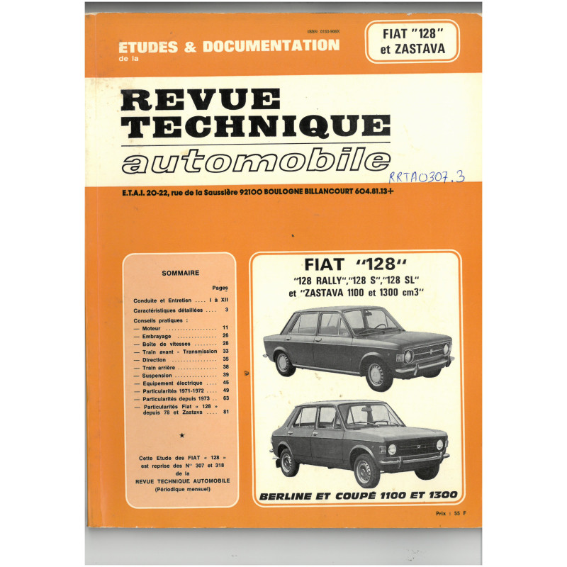 copy of 128 Revue Technique Fiat