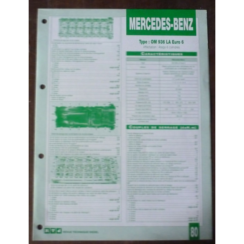 copy of OM 651 DE 22 LA - Fiche Technique Mercedes