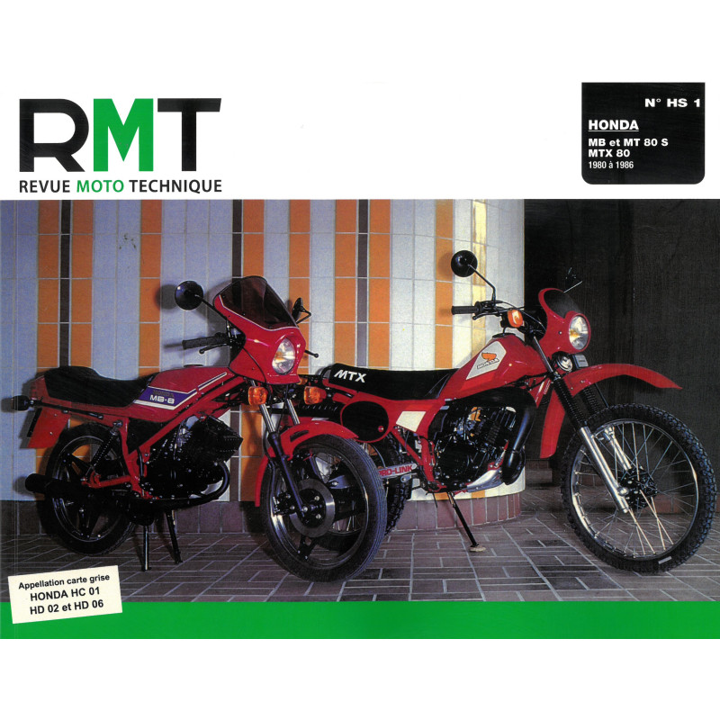 80 MB MT MTX Revue Technique moto Honda