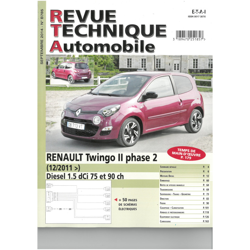 TWINGO II Ph2 11-  Revue Technique RENAULT