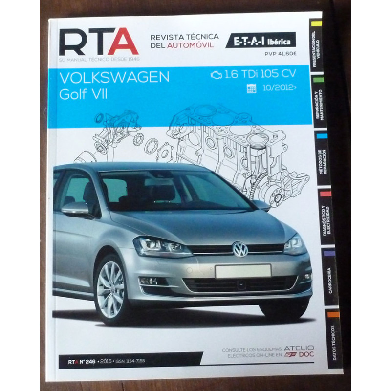 Golf VII 12-  - Revue Technique VW VOLKSWAGEN Espagnol