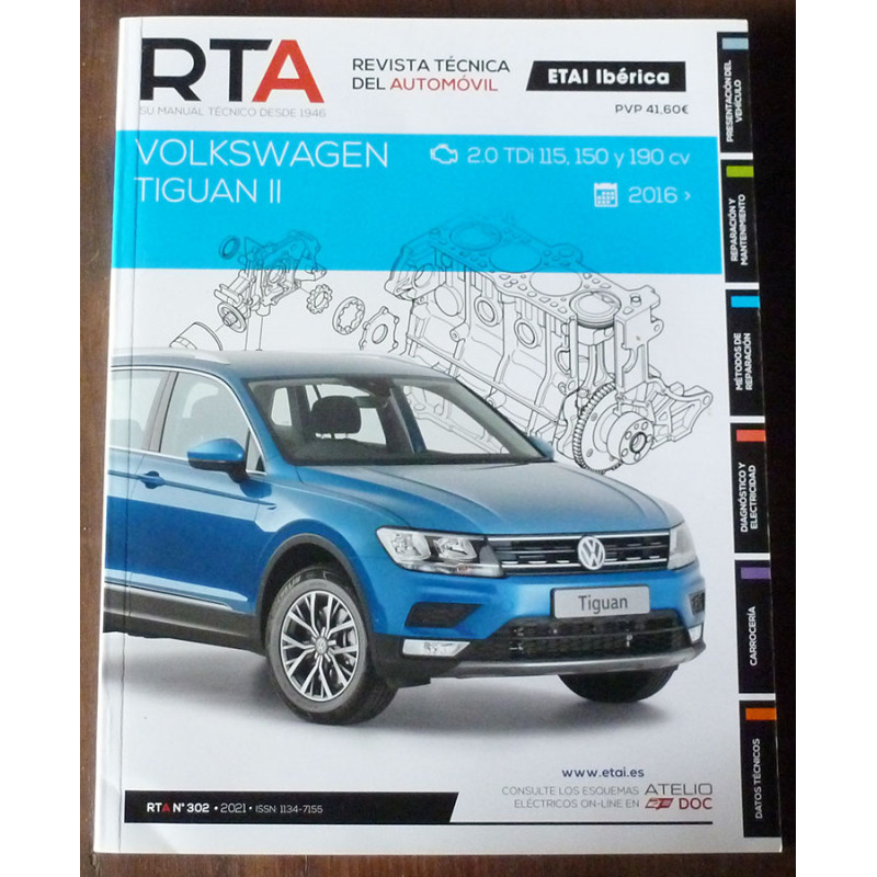 TIGUAN II 16-  - Revue Technique VOLKSWAGEN Espagnol