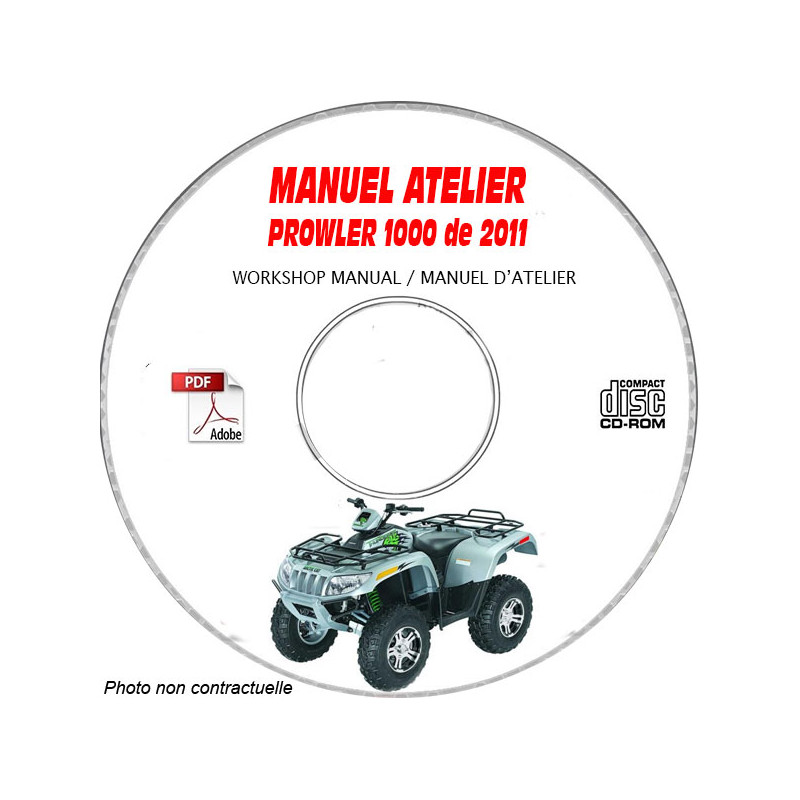 1000 2011 -  Manuel Atelier CDROM ARTIC-CAT Anglais