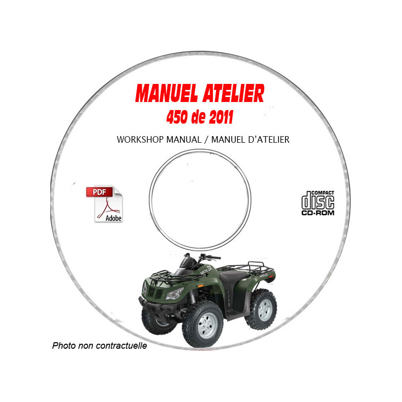 450 2011 -  Manuel Atelier CDROM ARTIC-CAT Anglais