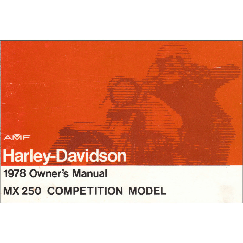 MX250 Competition 78  - Manuel USB HARLEY-DAVIDSON Anglais